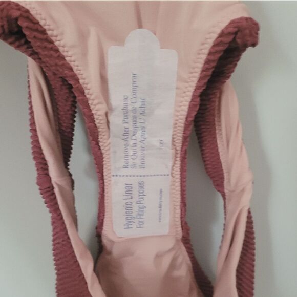 New J.Crew Scrunchie Hipster Bikini Bottom in Rust NWT - Picture 3 of 9